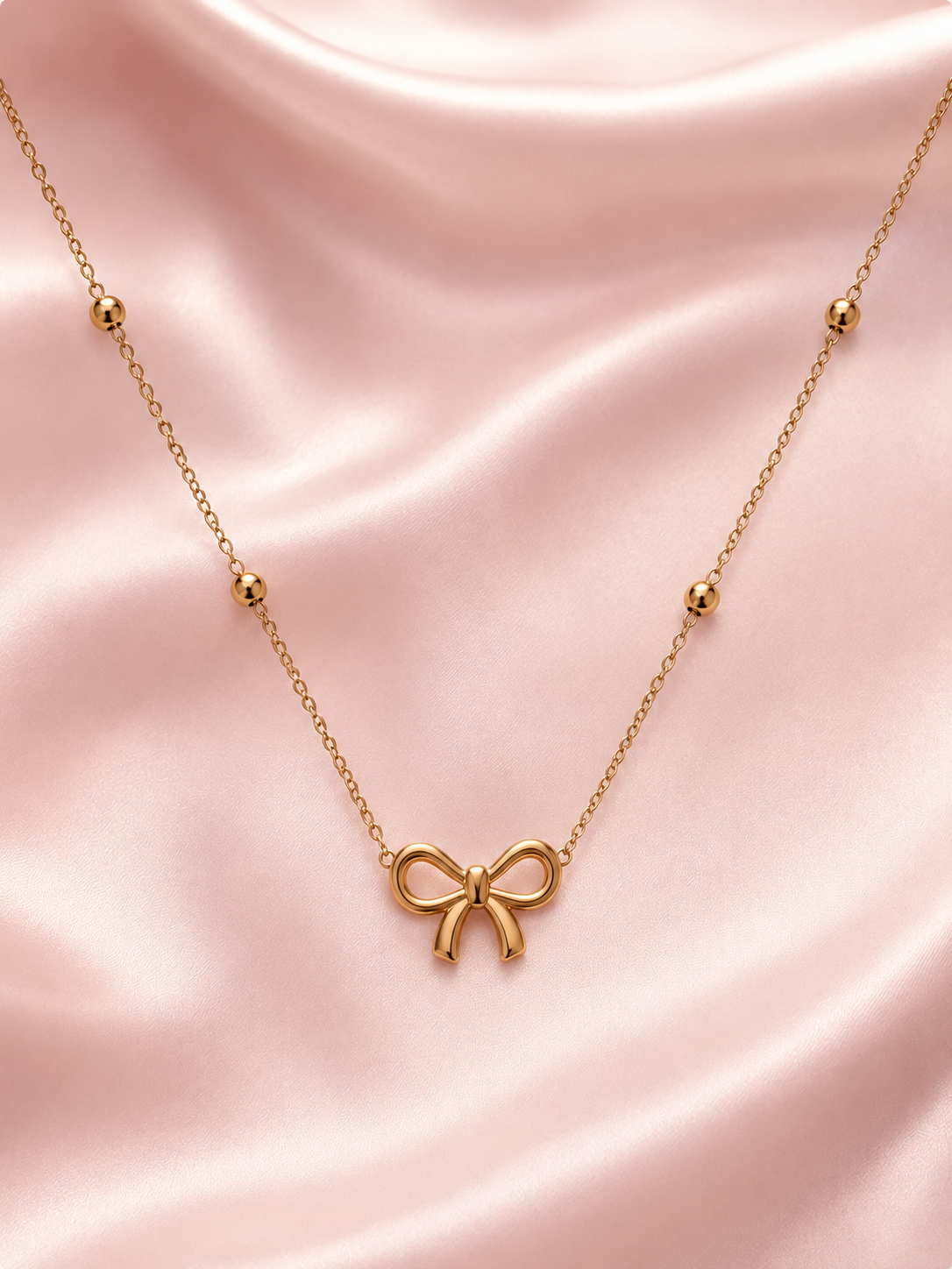 Luna bow necklace